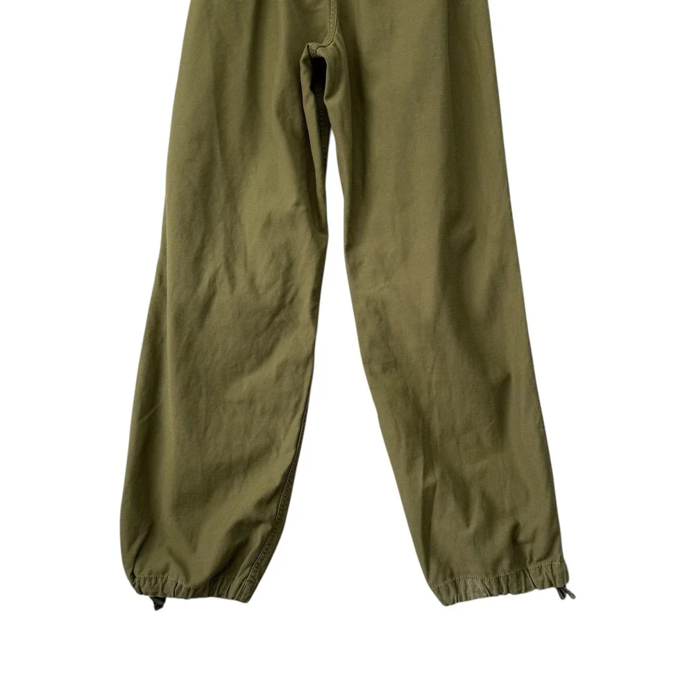 Aritzia | TNA | Olive Green Parachute Cargo Pants Drawstring Utility Size M - Picture 7 of 14